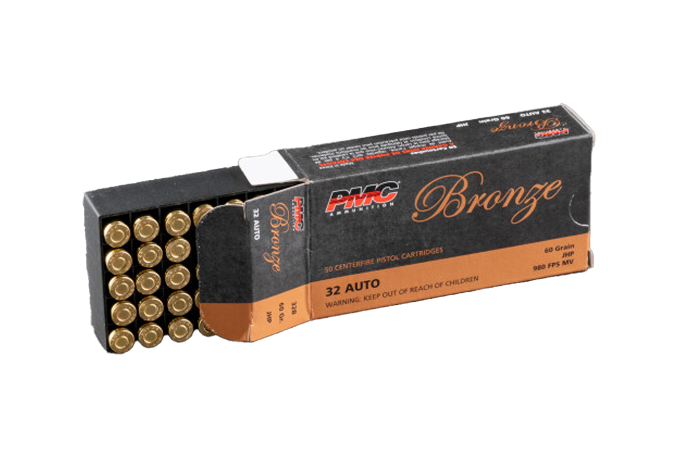 PMC PMC Bronze 32 ACP 60 Grain JHP 50/box